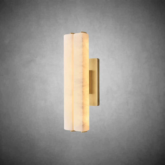 Audubom Alabaster Double Sconce