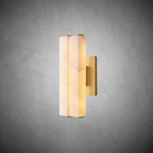 Audubom Alabaster Double Sconce