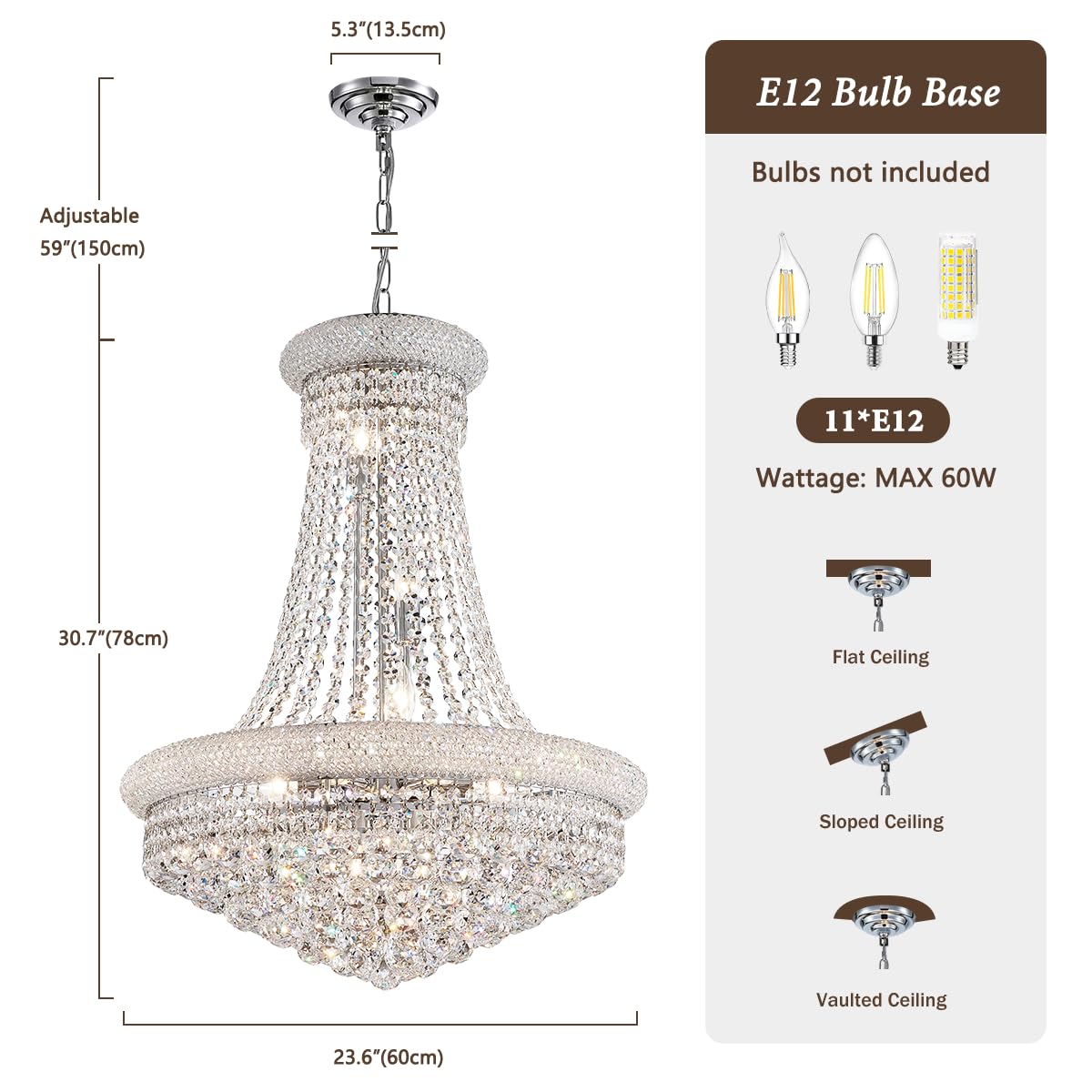 19-Lights High Ceiling Chandelier Modern Gold Crystal Chandeliers Large Foyer Chandelier Fixtures for Staircase Living Room Hallway Entryway